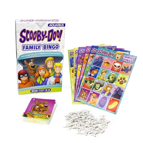 Aquarius Scooby Doo Family Bingo Game Fun Family Party Game for Kids Teens Adults Entertaining Game Night Gift Officially Licensed Merchandise - Image 1