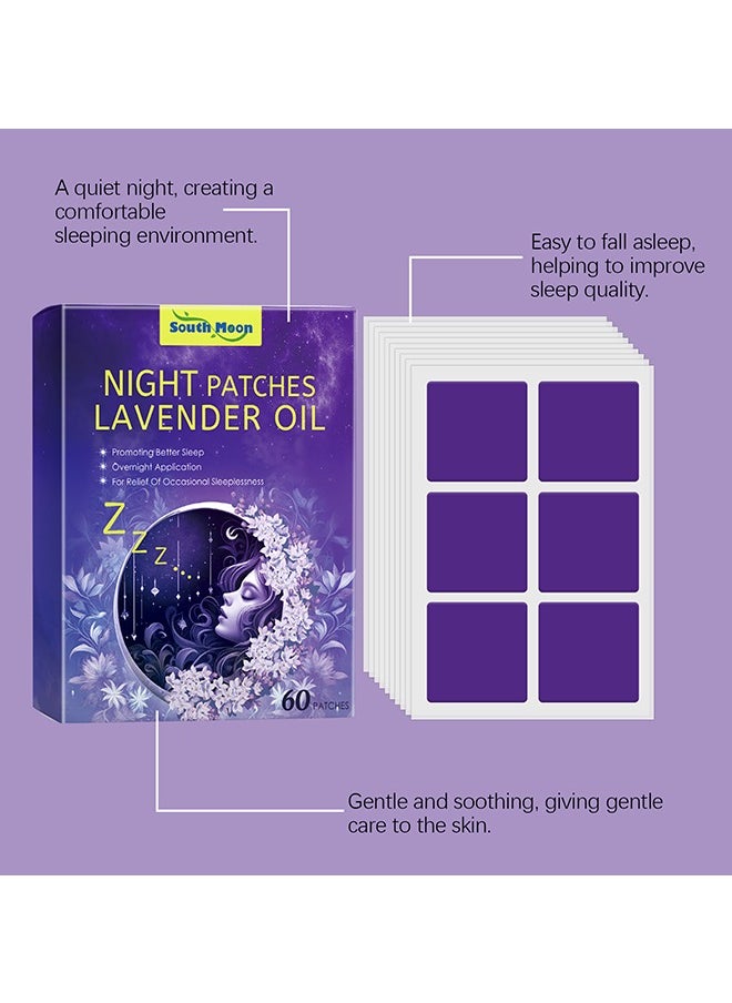 SOUTH MOON 60 Pcs - Sleep Patches, Deep Sleep Patches For Adults, Natural Deep Sleep Patches With Quick Acting Ingredients, Sleep Patches For Women, Men And Seniors,Lavender Scent  - Image 4
