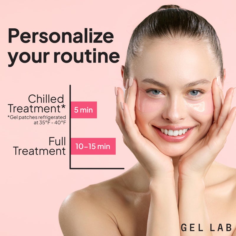 Gel Lab RENEW Retinol & Collagen Under Eye Patches - Korean Skincare Hydrating Eye Mask for Fine Lines, Wrinkles, Firming, Brightening - 60 Patches - Image 5