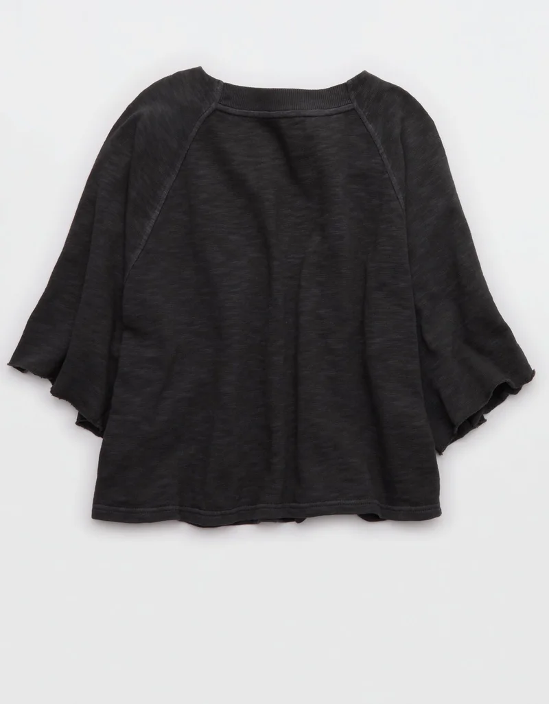 Aerie  Aerie It's Casual Knit Slub T-Shirt for Women | Best Price UAE