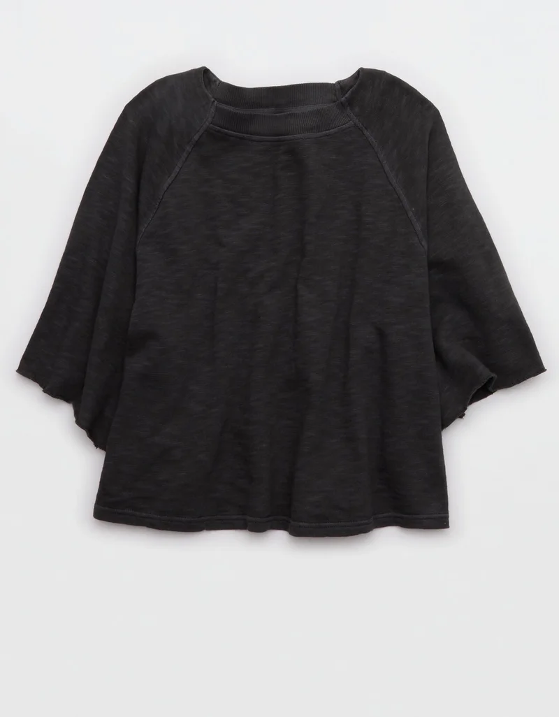 Aerie  Aerie It's Casual Knit Slub T-Shirt for Women | Best Price UAE