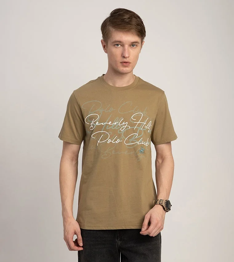 Beverly Hills Polo Club Printed Crew Neck Short Sleeves T-Shirt
