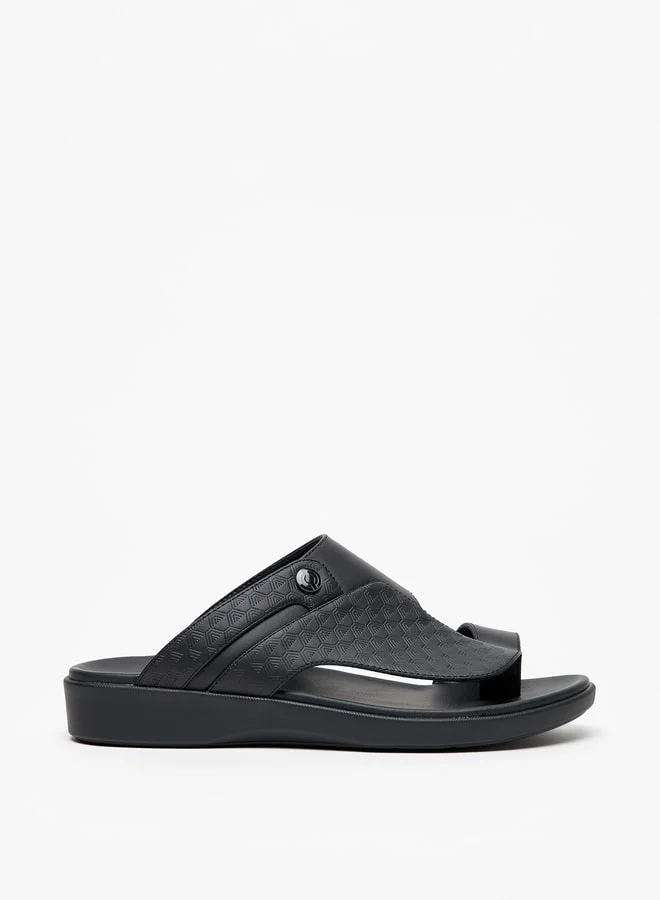 LBL by Shoexpress Men's Textured Slip-On Arabic Sandals