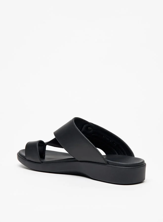 LBL by Shoexpress Men's Textured Slip-On Arabic Sandals