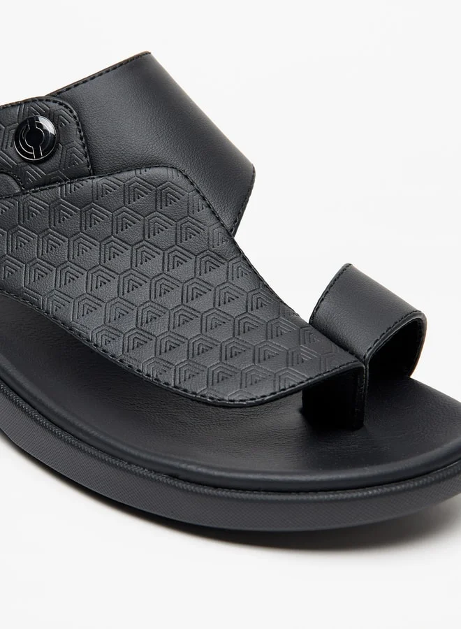 LBL by Shoexpress Men's Textured Slip-On Arabic Sandals