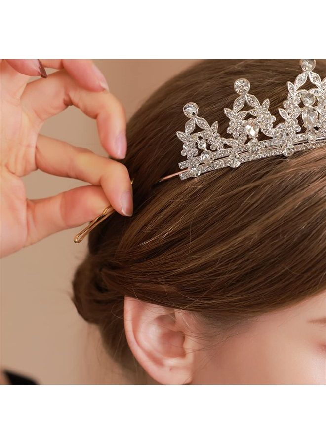 Kamirola Queen Crown and Tiaras Princess Crown for Women and Girls Crystal Headbands for Bridal, Princess for Wedding and Party (Sliver) - Image 5