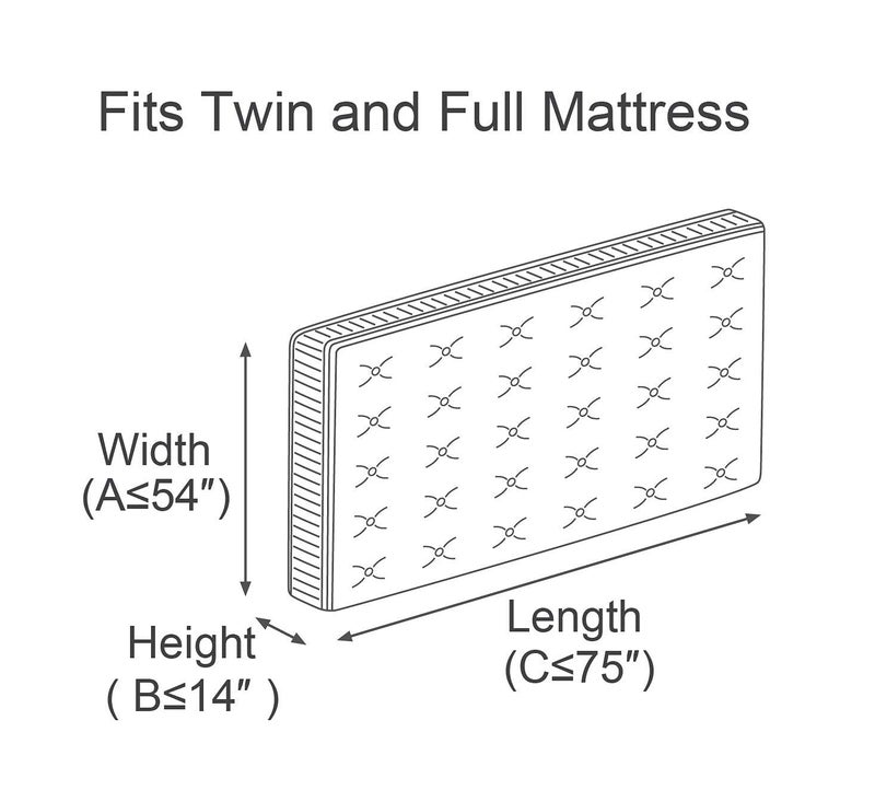 ComfortHome 2 Pack Mattress Bag for Moving and Storage, Medium Weight, Fits Twin/Full Size Mattress - Image 2