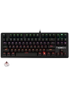 GAMDIAS HERMES E2 Gaming Mechanical Keyboard - Brown Switch - 7 colors backlights - 87 Key – Portable and easy to carry - with Metal Plate