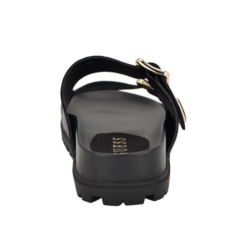 Guess Women's Fasten Sandal, Black Leather 003, 11 - Image 3