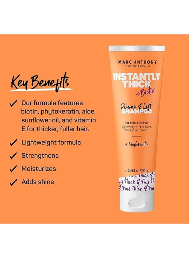 MARC ANTHONY شامبو مارك أنطوني لزيادة كثافة الشعر ورفعه، معزز بالبيوتين، للشعر الرقيق والمسطح - Image 3