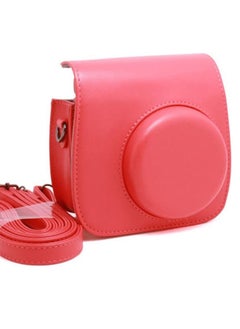 Rubik Protective Case for Fujifilm Instax Mini 9 Mini 8 Mini 8+ Mini 8s Instant Camera PU Leather Camera Case with Removable Strap and Pocket Red  - Image 1
