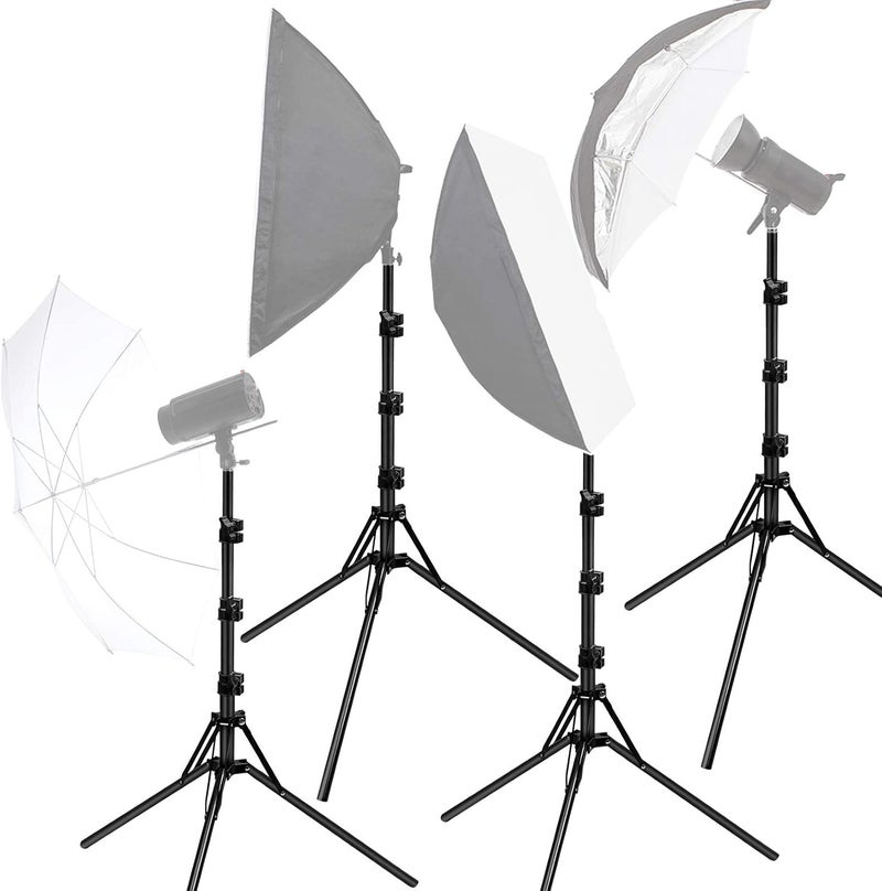 eWINNER 210cm Aluminum Alloy Portable Photography Reverse Folding Light Stand for Camcorder Camera Relfectors/Softboxes/LED Ring Flash Light/Umbrellas/Backgrounds Live Streaming/Video Shoots/Selfies - Image 4