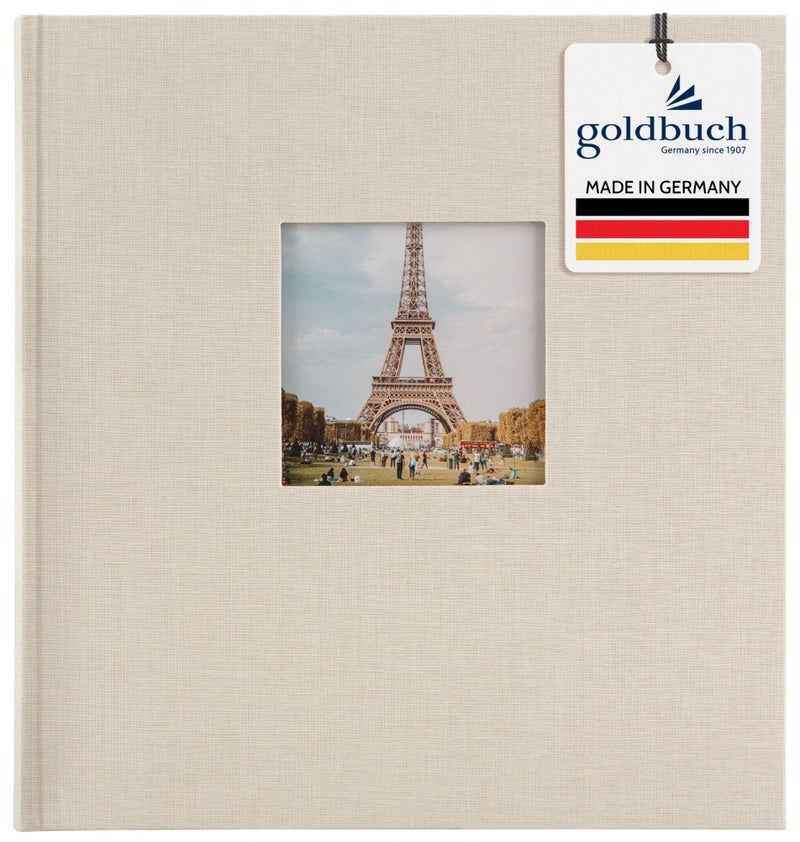 goldbuch Photo Album Linen Sand Grey 30x31 cm