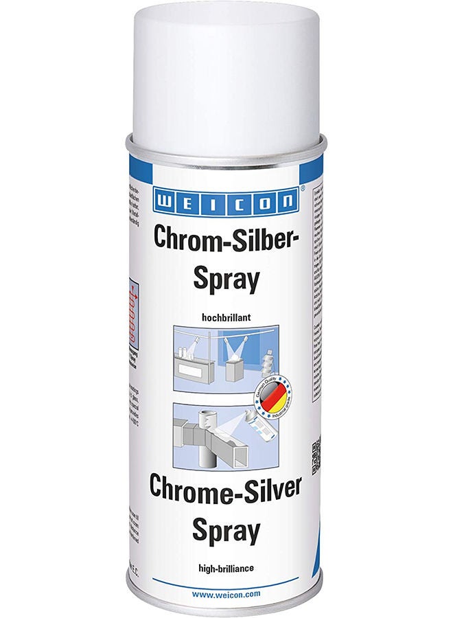 Weicon Chrome/Silver Spray 400 ml High Quality and Effective Decorative Craft Interior Exterior Spray - Image 1