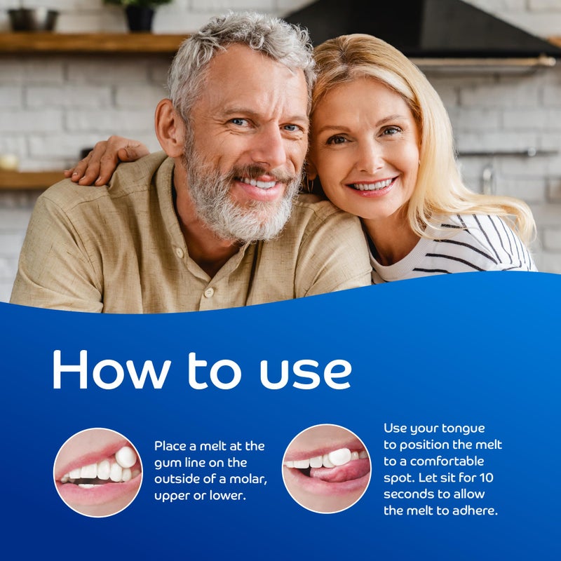 Oracoat أورا كوت زيليميلتس لتخفيف جفاف الفم أقراص مرطبة لاصقة للفم 40 قطعة، 4 عبوات، حلوة قليلاً مع زيلتول، لجفاف الفم، تحفز اللعاب - Image 4