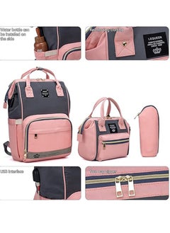 Gonice Mummy Bag Backpack, Diaper Bag Tote, Bottle bag,Large Unisex Baby Bags with Changing Pad  - Image 3