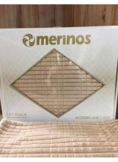 MERINOS Modern Line 3 Piece Blanket Set - Beige Mink Color  - Image 2