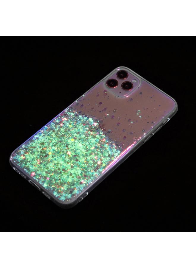 اس-توب جراب لهاتف iPhone 11 Pro Max بإطار شفاف من مادة TPU اللامعة اللامعة - Image 4