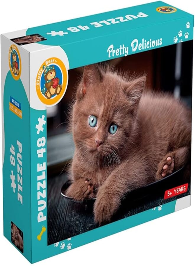 Fluffy Bear Pretty Delicious Puzzles - 48 Pieces