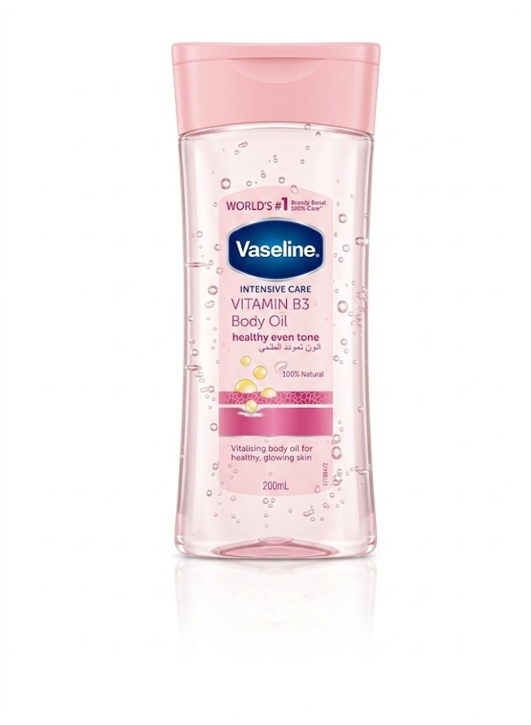 زيت الجسم  بفيتامين B3 لتوحيد لون البشرة الصحي