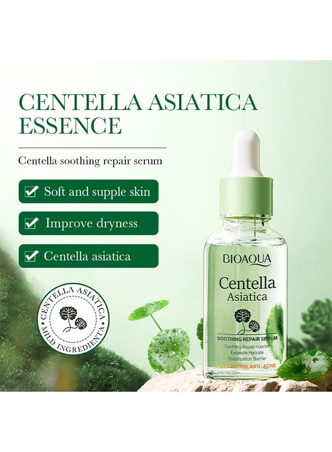 BIOAOUA Centella Asiatica Soothing Repair Serum - Nourish Oil Control Anti-Acne Face Skin Care - Image 2