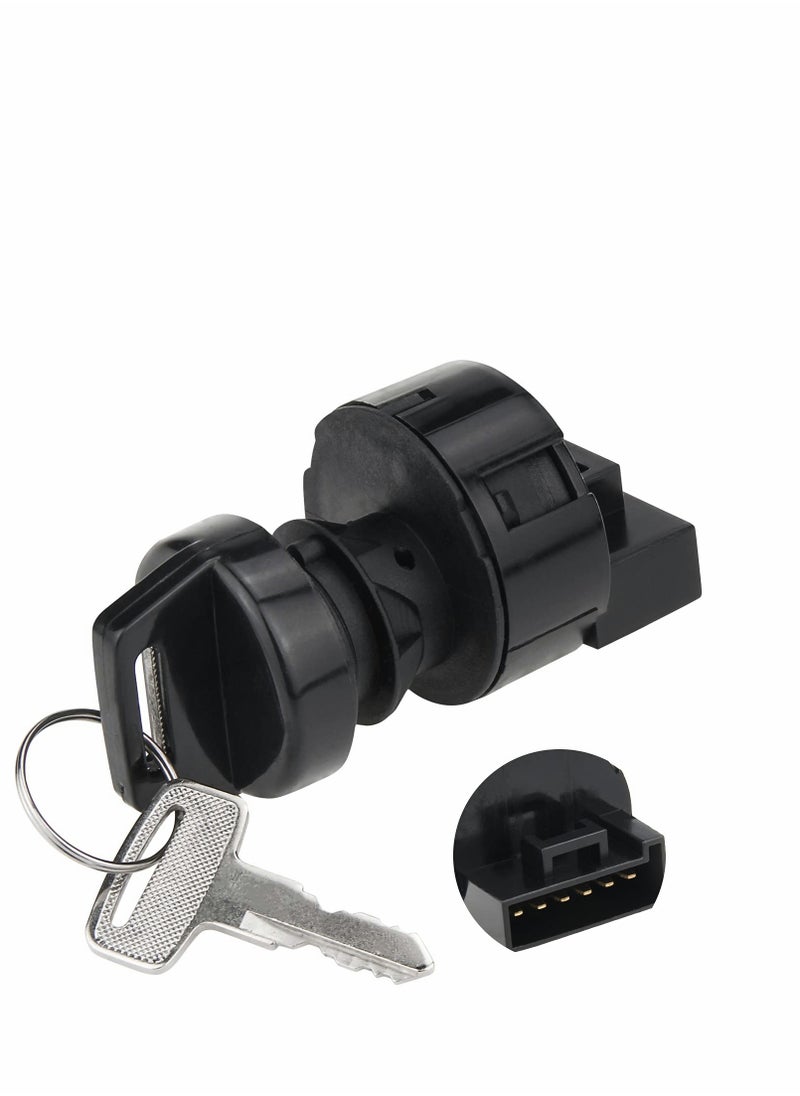 Excefore Lgnition Key Switch for Polaris Ranger 400 425 500 570 700 800 900 1000 RZR 570 800 900 1000 Sportsman 400 500 600 700 800 Replace 4011002 4012165 Off Run Start 6 Pin 3 Position  - Image 1