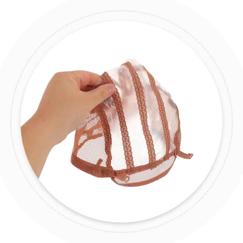 3pcs Wig Net Cap Cosplay - Elastic Mesh Dome Cap - Hair Accessories For Women - Comfortable And Breathable Hairnet For Dress-Up Reusable - Image 2