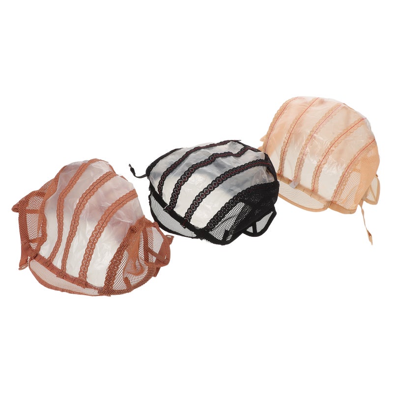 3pcs Wig Net Cap Cosplay - Elastic Mesh Dome Cap - Hair Accessories For Women - Comfortable And Breathable Hairnet For Dress-Up Reusable - Image 5
