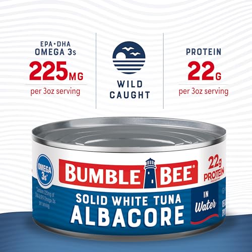 Bumble Bee Solid White Albacore Tuna in Water 12 oz Can  Wild Caught Tuna  22g Protein per Serving High in Omega3s  NonGMO Project Verified Gluten Free Kosher - Image 5