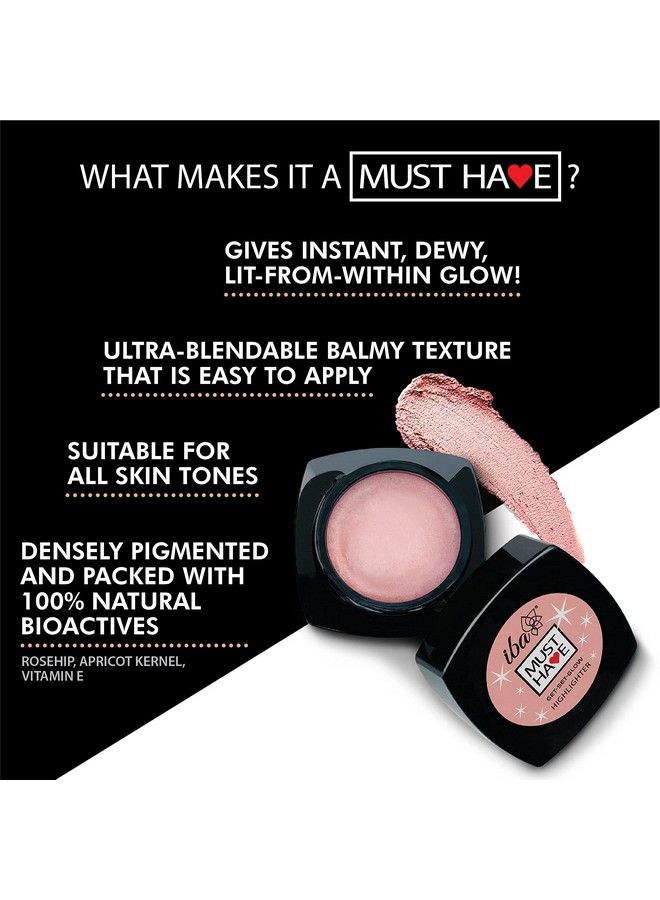 Iba لا غنى عنه من Getsetglow Metalic Highlighter 8G L لمكياج الوجه؛ خفيف الوزن وسهل الدمج ويدوم طويلاً؛ لجميع ألوان البشرة؛ طبيعي 100% نباتي وخالٍ من القسوة على الحيوانات L 8G - Image 5