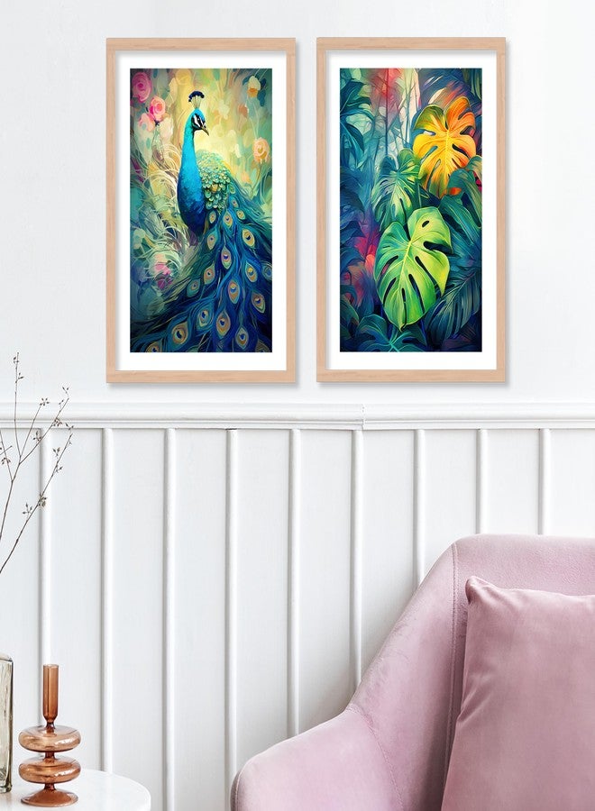 ARTELLY Framed Painting For Wall Decoration - Big Size Wall Painting Frames For Living Room Bedroom Home Office Decor Items (Set of 4) (Medium, Modern Art 7) - Image 4