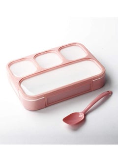 Y&D Lunch Box for Kids Adults School Container Multi Compartment Bento 4 Snack  - Image 1