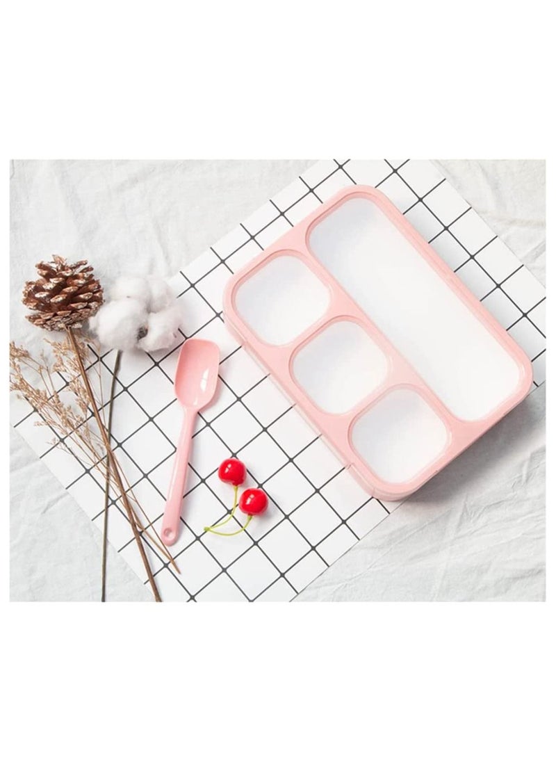 Y&D Lunch Box for Kids Adults School Container Multi Compartment Bento 4 Snack  - Image 3