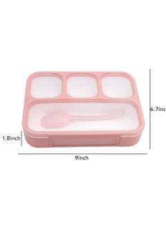 Y&D Lunch Box for Kids Adults School Container Multi Compartment Bento 4 Snack  - Image 5