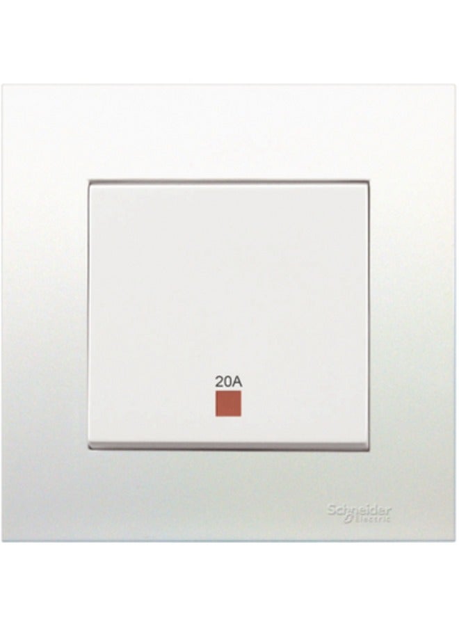 Schneider Electric KB31D20NE  20A 250V 1 Gang Double  Pole Switch with Neon and Earth