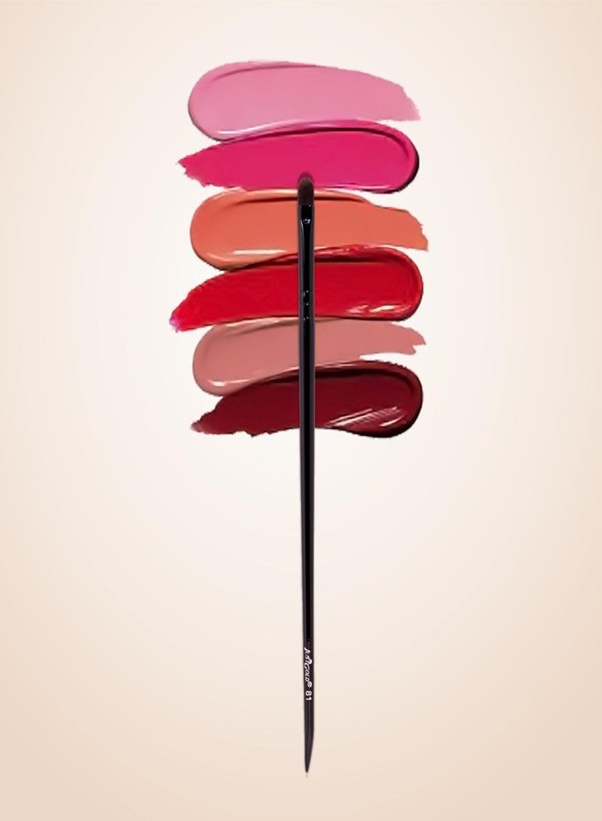 JUST GOLD Justgold Professional Lip Filler Makeup Brush with Wooden Handle #81 - Image 1