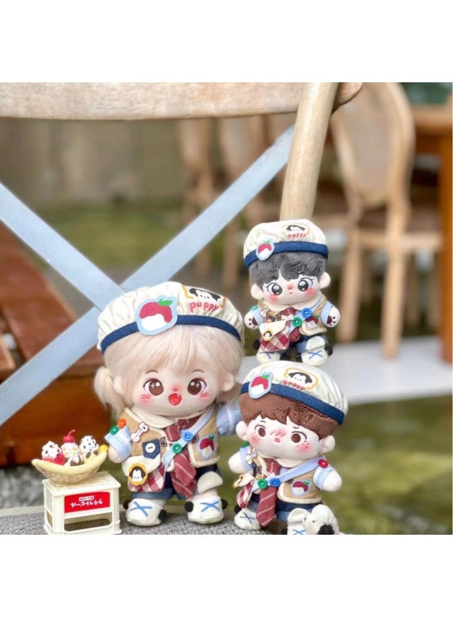 Cotton Doll Sea Salt Litchi Puppy 10cm 15cm 20cm Original American Retro No Attribute-Specifications:15cm-Color:Light Blue Bull Cloth Special Shot 10cm Hat Not Included - Image 2