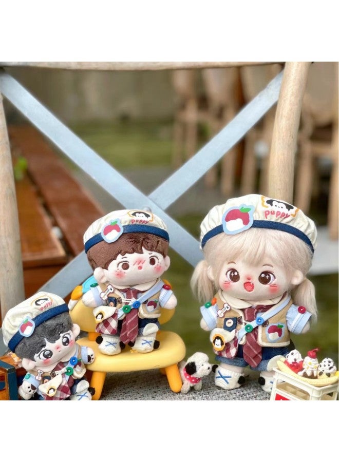 Cotton Doll Sea Salt Litchi Puppy 10cm 15cm 20cm Original American Retro No Attribute-Specifications:15cm-Color:Light Blue Bull Cloth Special Shot 10cm Hat Not Included - Image 3