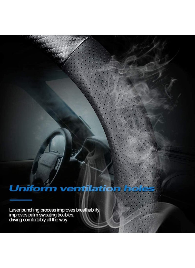FASHION HOME Universal Car Steering Wheel Cover Non-Slip Protector Classic O Shaped 15 Inch 38cm  - Image 5