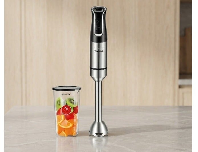sokany SK-02028 Stainless hand blender + cup 1200 watt - Image 2