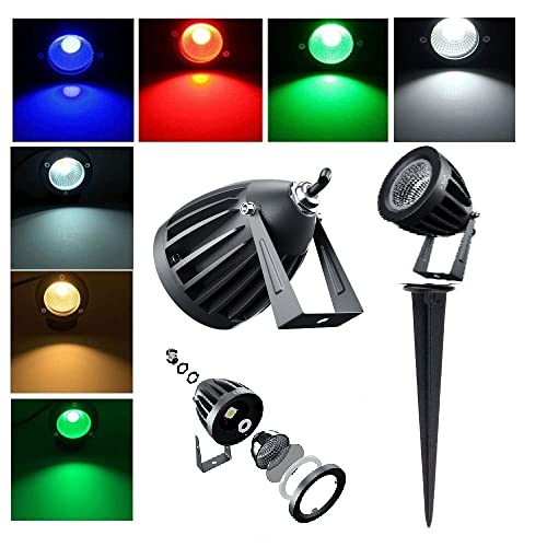 Nortek Hydra 5W Warm White LED Garden Lights | Adjustable Spike Lights for Garden Decor | Rustproof Aluminum Die-Cast Body | IP65 Rated LED Garden Lights for Pathways, Terraces, and Walls Pack of 6 - Image 3