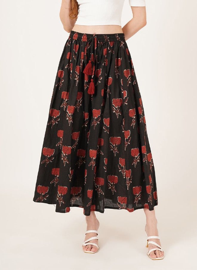 COTLAND FASHION Women Floral Printed Flared Ethnic Palazzos - Image 1