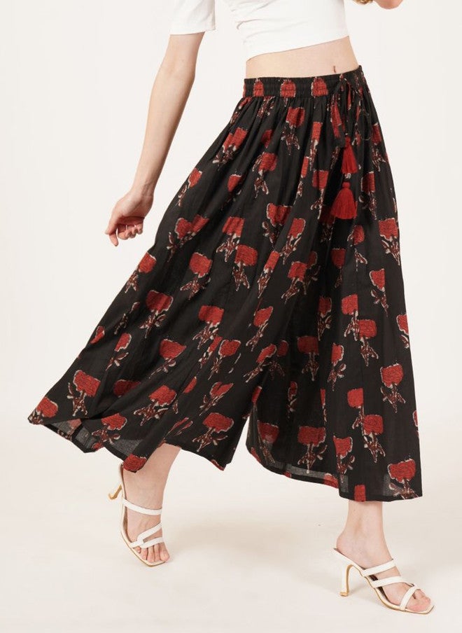COTLAND FASHION Women Floral Printed Flared Ethnic Palazzos - Image 2