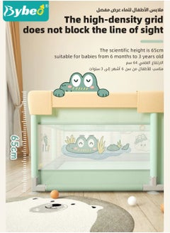 Bybeo Baby Playpen Fence, Portable Babies Playards for Toddlers, Safety Infant Activity Center,  Sturdy Play Area, with 2 Pull Rings, 60 Marine Balls and Storage Bag, 150x180cm  - Image 3