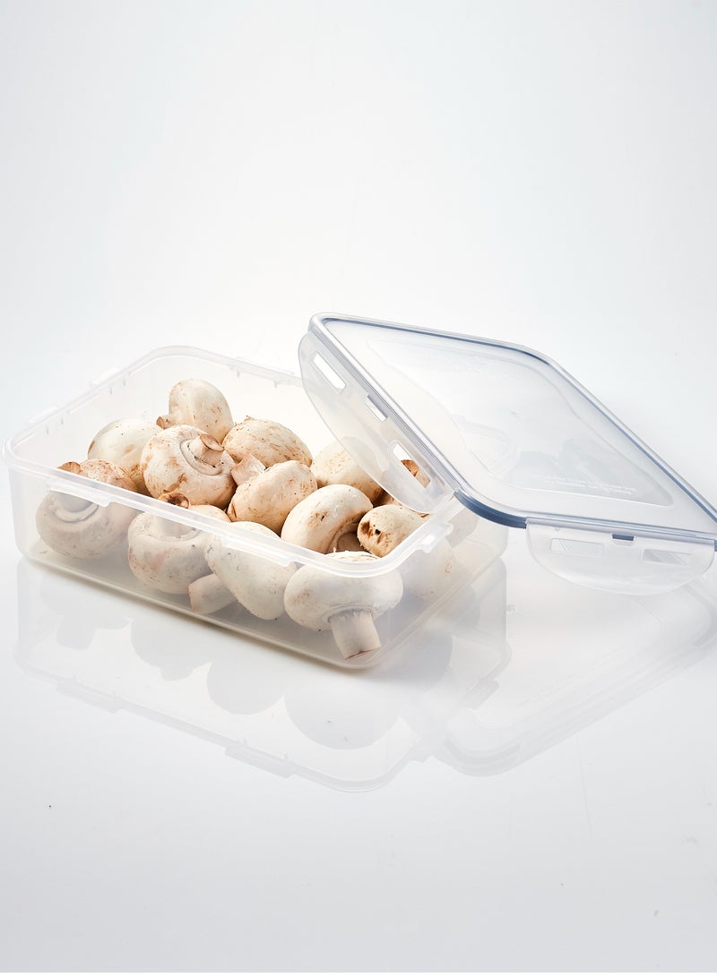 لوك آند لوك علبة تخزين طعام مستطيلة محكمة الغلق سعة 550 مل من لوك لوك - خالية من مادة BPA، آمنة للاستخدام في الميكروويف والفريزر وغسالة الأطباق - Image 2