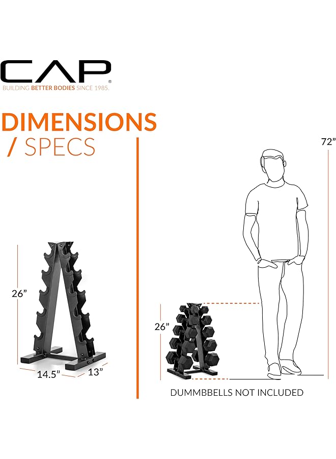 CAP Barbell A Frame Dumbbell Weight Rack Color Series - Image 5