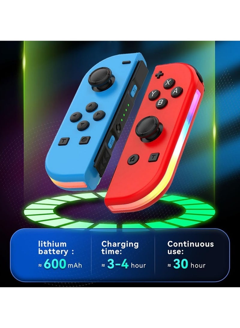 GUDOO Joypad Controllers for Nintendo Switch, Replacement for Switch Controller with RGB LED, Adjustable Turbo and Vibration, Motion Control/Wake-Up/Screenshot - Image 2