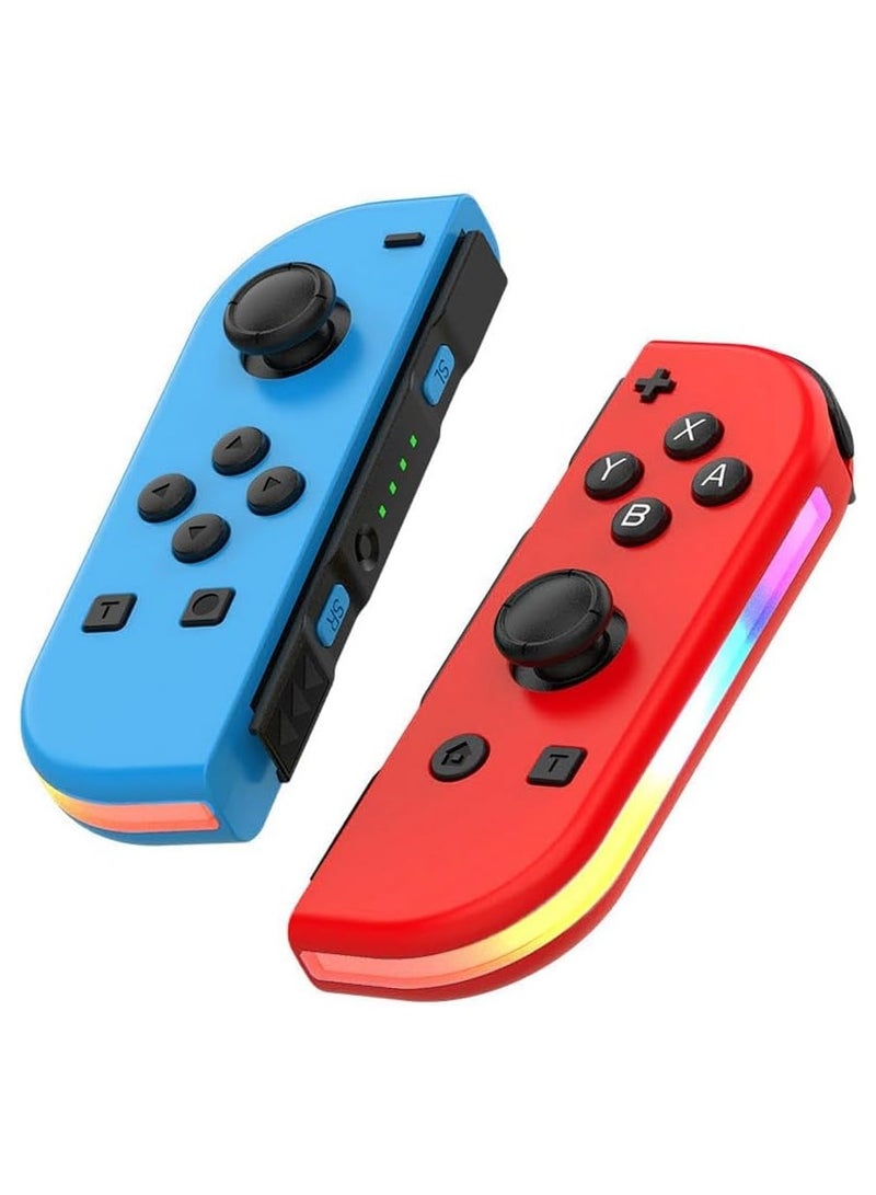 GUDOO Joypad Controllers for Nintendo Switch, Replacement for Switch Controller with RGB LED, Adjustable Turbo and Vibration, Motion Control/Wake-Up/Screenshot - Image 1