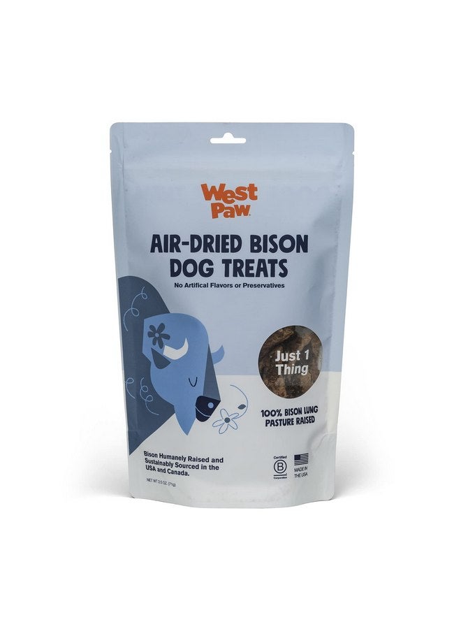 ويست باو مكافآت رئة البيسون المجففة بالهواء للكلاب من ويست باو - وجبات خفيفة من رئة البيسون الطازجة للكلاب - مكافآت صحية للكلاب - فيتامينات ومعادن وبروتينات - مكافآت مكونة من مكون واحد - 2.5 أونصة (عبوة واحدة) - Image 1