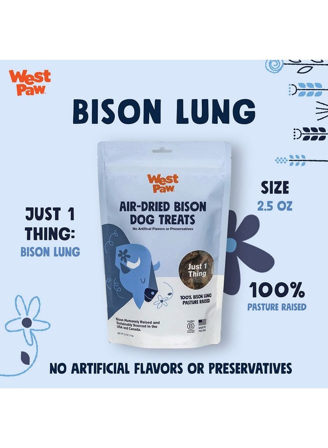 ويست باو مكافآت رئة البيسون المجففة بالهواء للكلاب من ويست باو - وجبات خفيفة من رئة البيسون الطازجة للكلاب - مكافآت صحية للكلاب - فيتامينات ومعادن وبروتينات - مكافآت مكونة من مكون واحد - 2.5 أونصة (عبوة واحدة) - Image 2